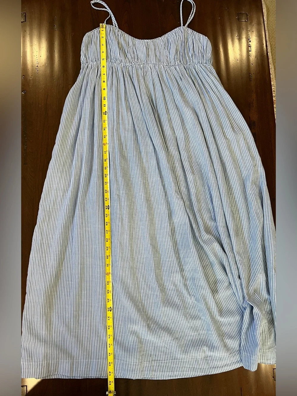 J. Crew Light Blue and White Striped Maxi Sundress - Picture 5 of 7